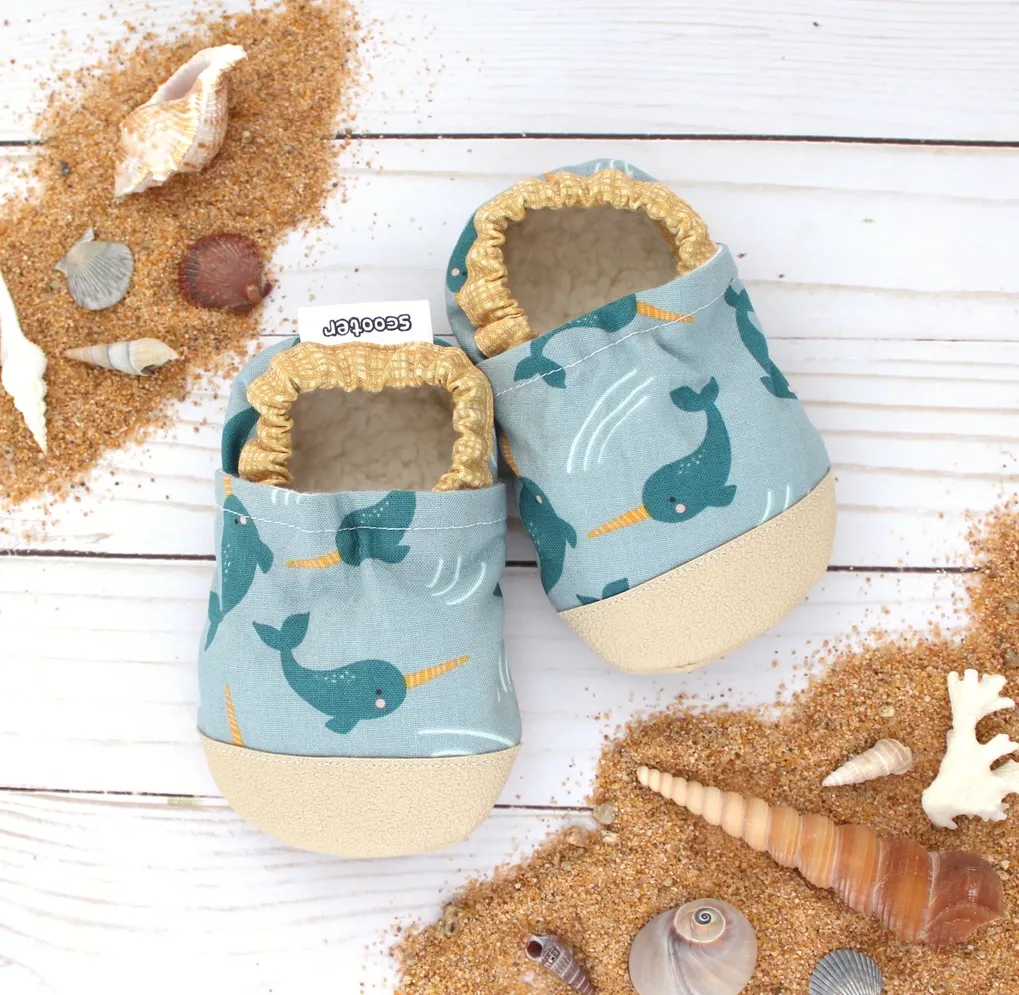 Narwhals Baby Shoes - 0 - 6 months