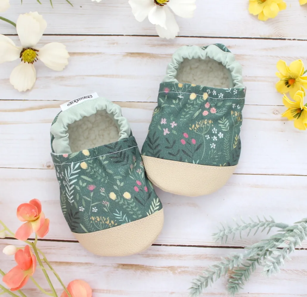 Wildflowers Baby Shoes - 6 - 12 months Wildflowers Baby Shoes - 6 - 12 months