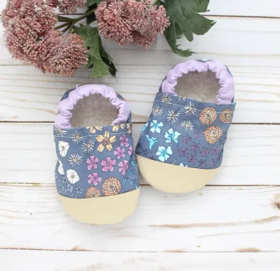 Periwinkle Fields Baby Shoes - 0 - 6 months Periwinkle Fields Baby Shoes - 0 - 6 months
