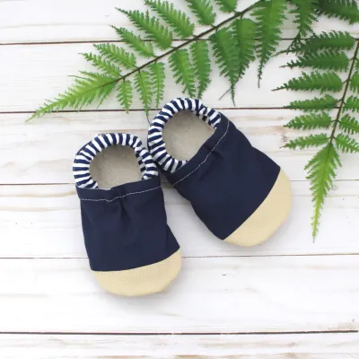 Navy Blue Baby Shoes - 6 - 12 months Navy Blue Baby Shoes - 6 - 12 months