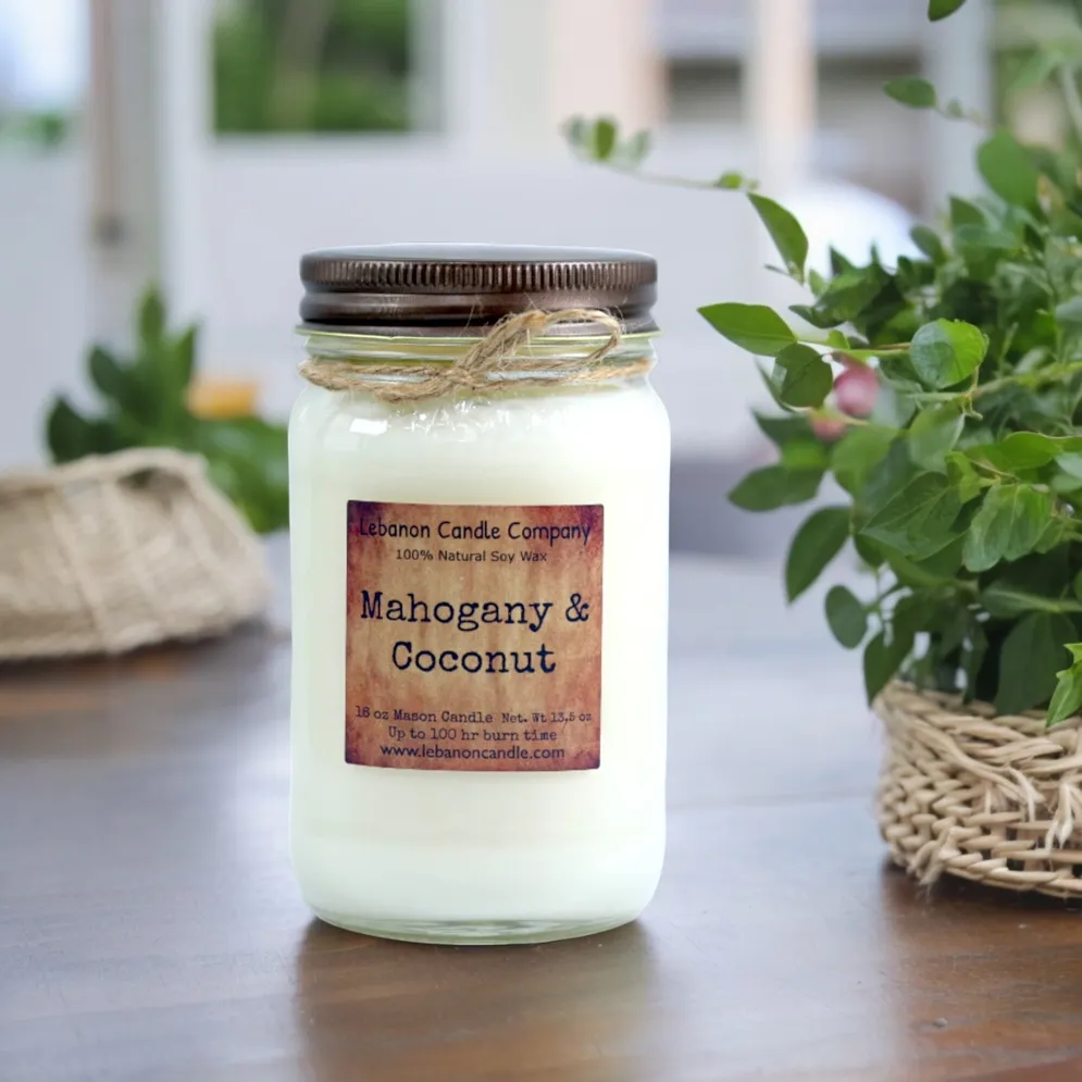 Mahogany &amp; Coconut - Candle