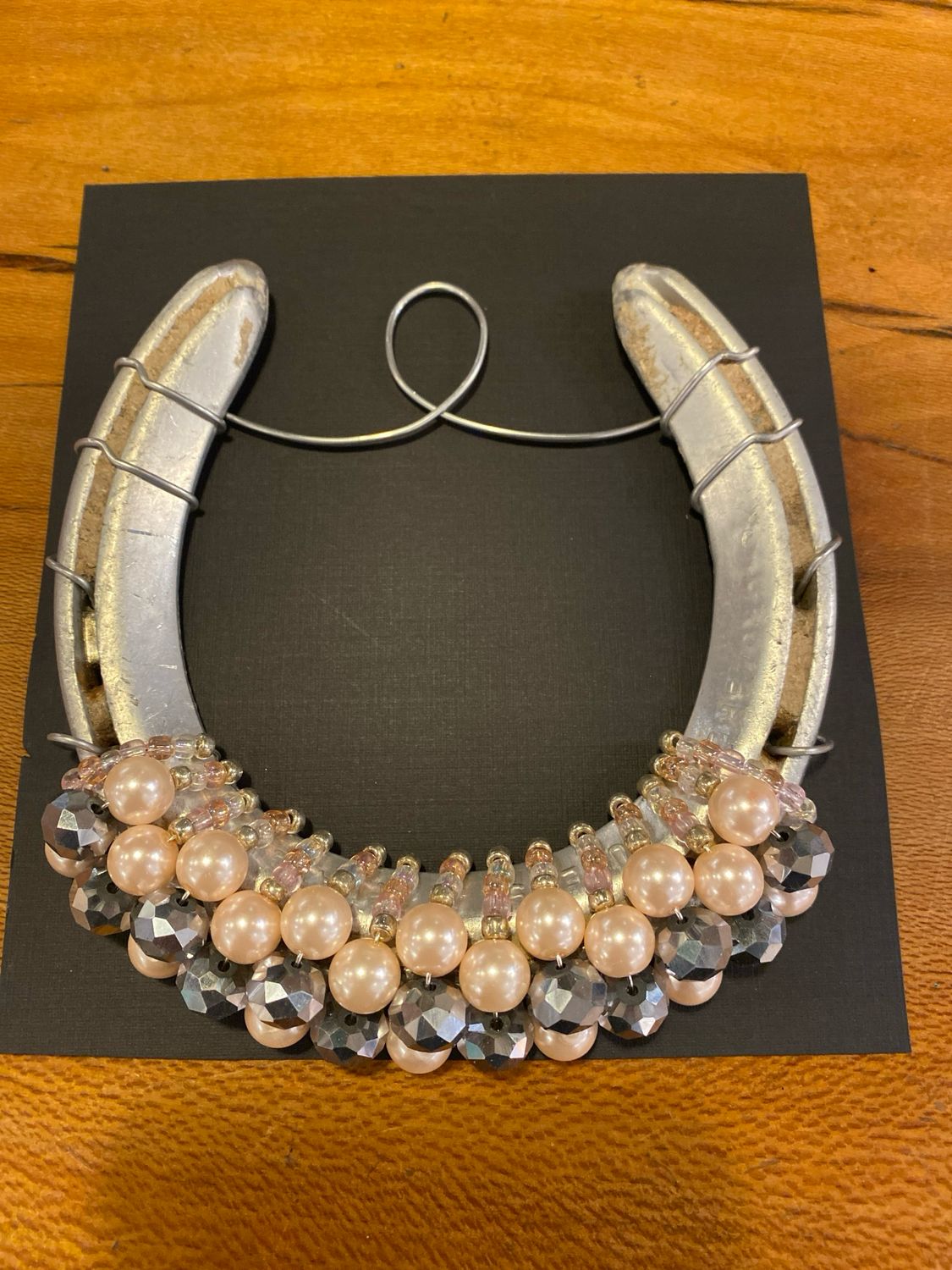 Pink/silver Horseshoe Pink/silver Horseshoe