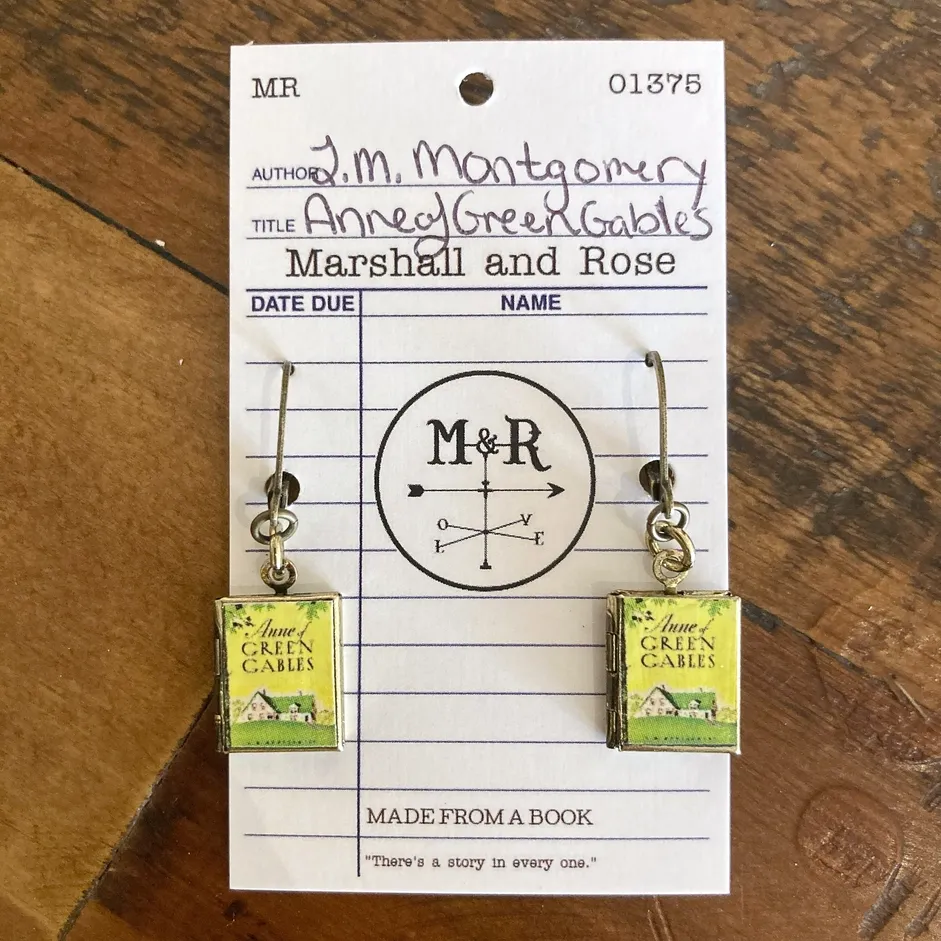 Anne of Green Gables - Home Earrings Book Locket