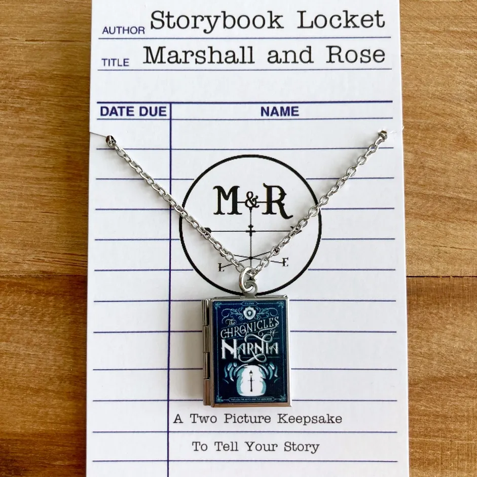 Chronicles of Narnia - Lamp Post  - Stainless Steel Book Locket