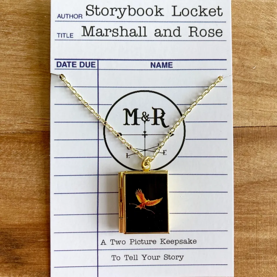 Hunger Games  - Brass Book Locket Hunger Games  - Brass Book Locket