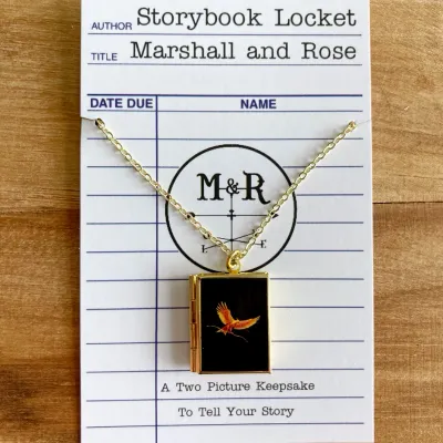 Hunger Games  - Brass Book Locket Hunger Games  - Brass Book Locket