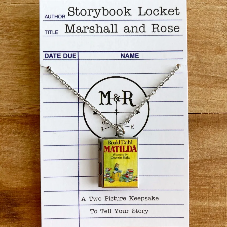 Matilda - Stainless Steel Book Locket Matilda - Stainless Steel Book Locket