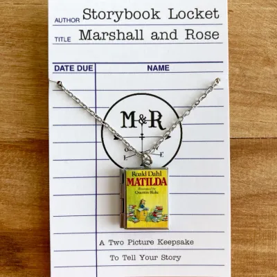 Matilda - Stainless Steel Book Locket Matilda - Stainless Steel Book Locket