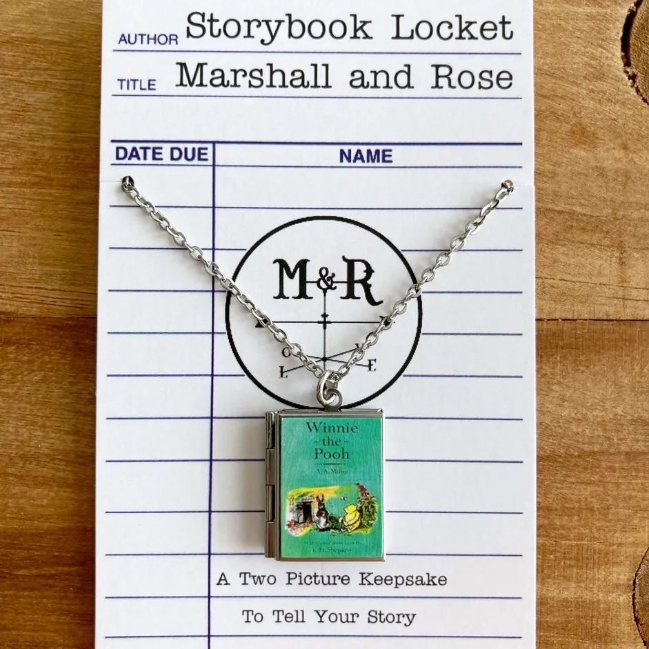 Winnie-the-Pooh - Stainless Steel Book Locket