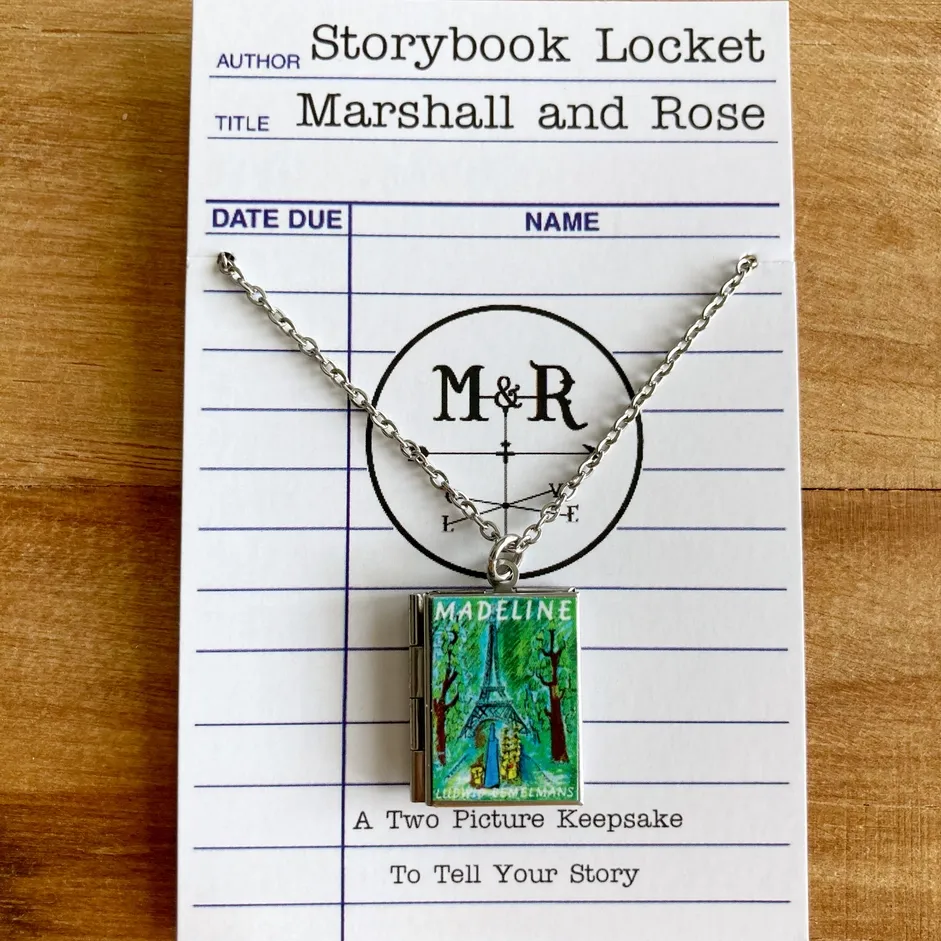 Madeline - Stainless Steel Book Locket Madeline - Stainless Steel Book Locket