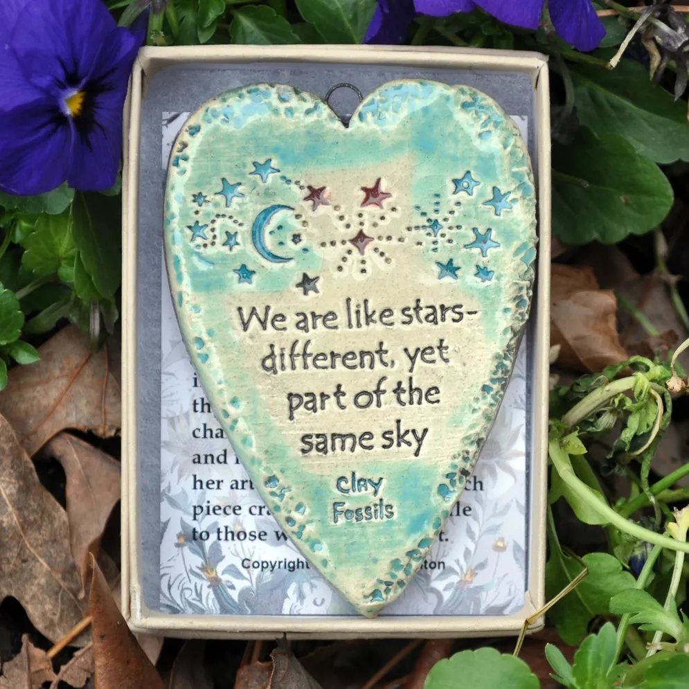 Like Stars pottery ornament