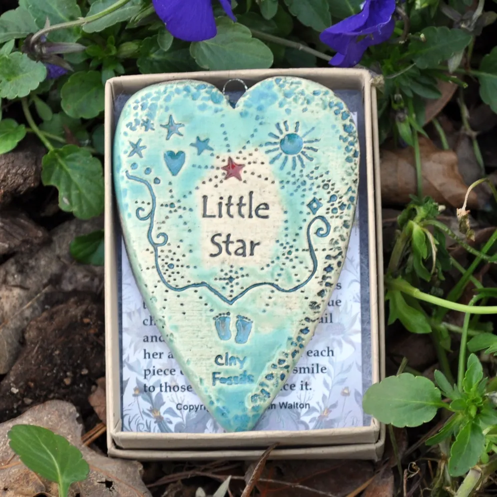 Little Star pottery ornament, USA, gift