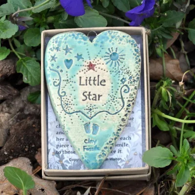 Little Star pottery ornament, USA, gift