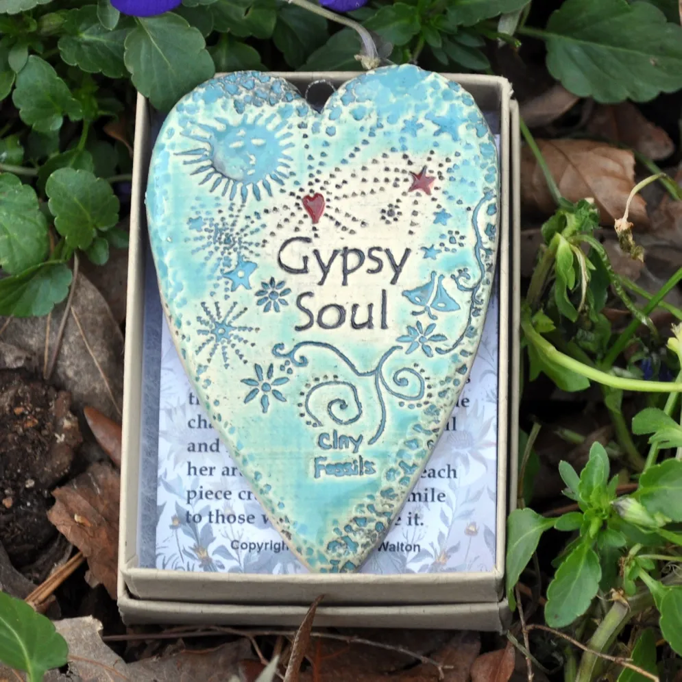 Gypsy Soul pottery ornament