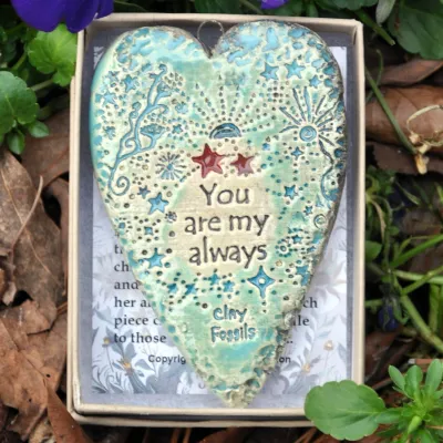 You are my always pottery ornament, USA