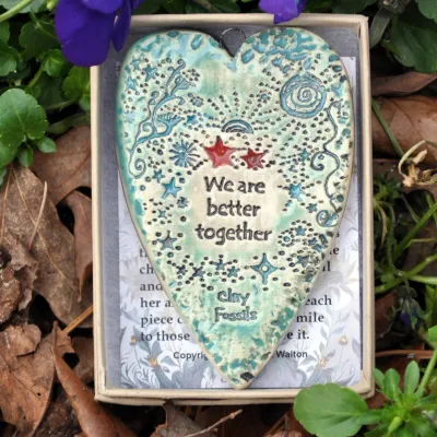 Better Together pottery ornament, USA