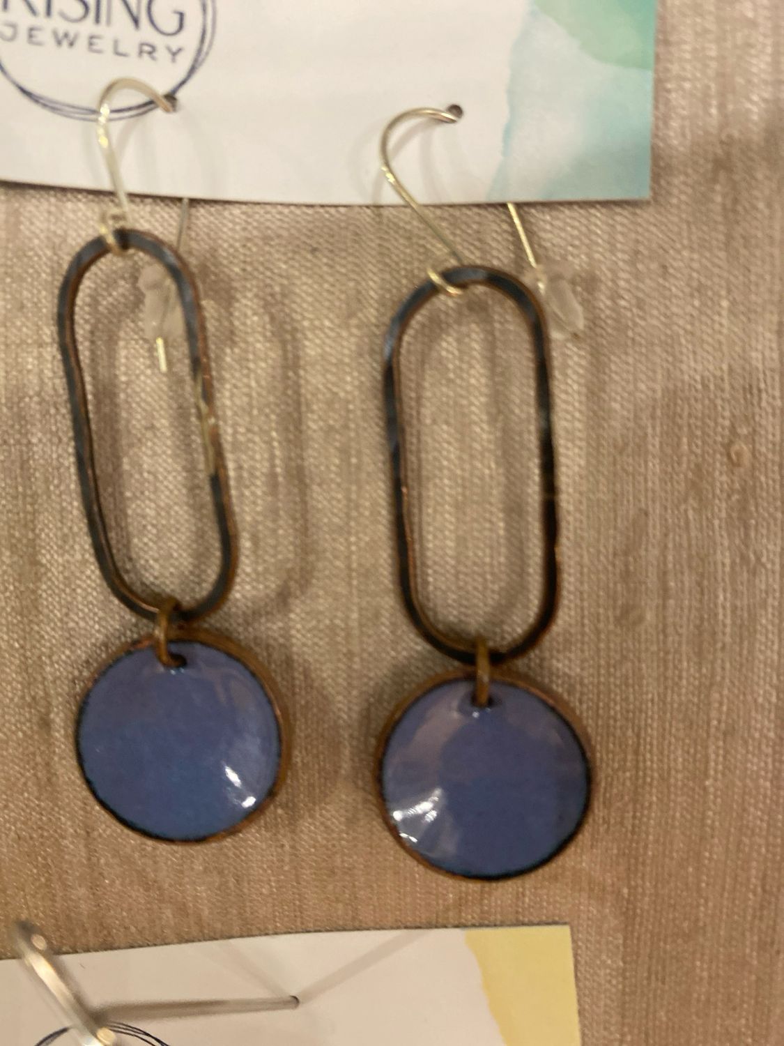 Elongate Necklace - Copper Thistle Penny Patina