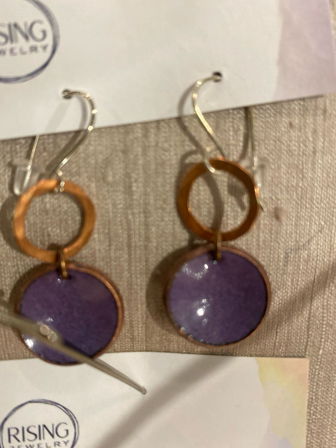 Revolve Earrings - Small - Verbena Penny Copper Revolve Earrings - Small - Verbena Penny Copper