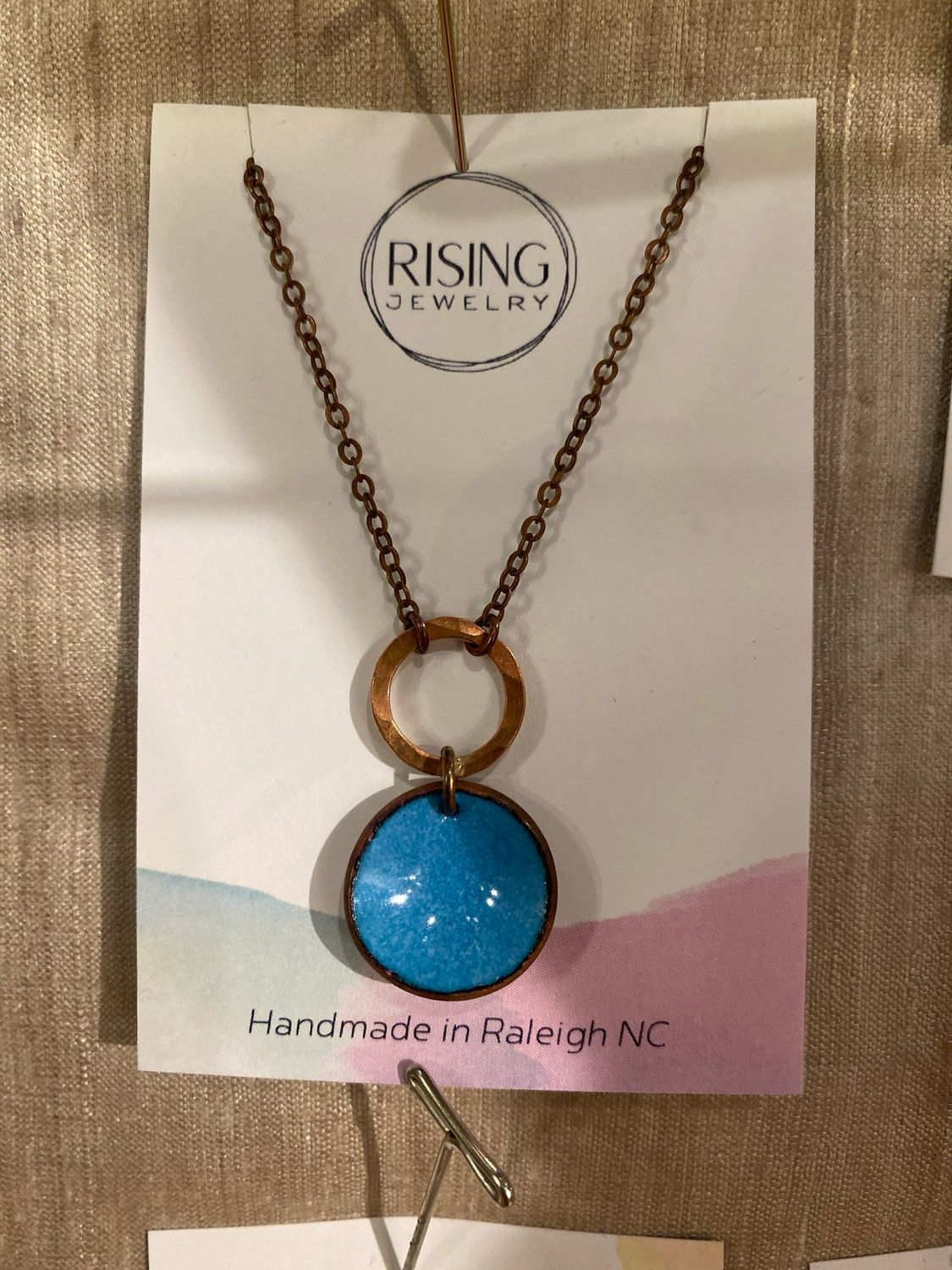 Revolve Necklace - Small - Copper Forget me not Penny Copper Revolve Necklace - Small - Copper Forget me not Penny Copper