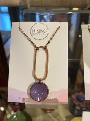 Elongate Necklace - Copper Verbena Penny Patina Elongate Necklace - Copper Verbena Penny Patina