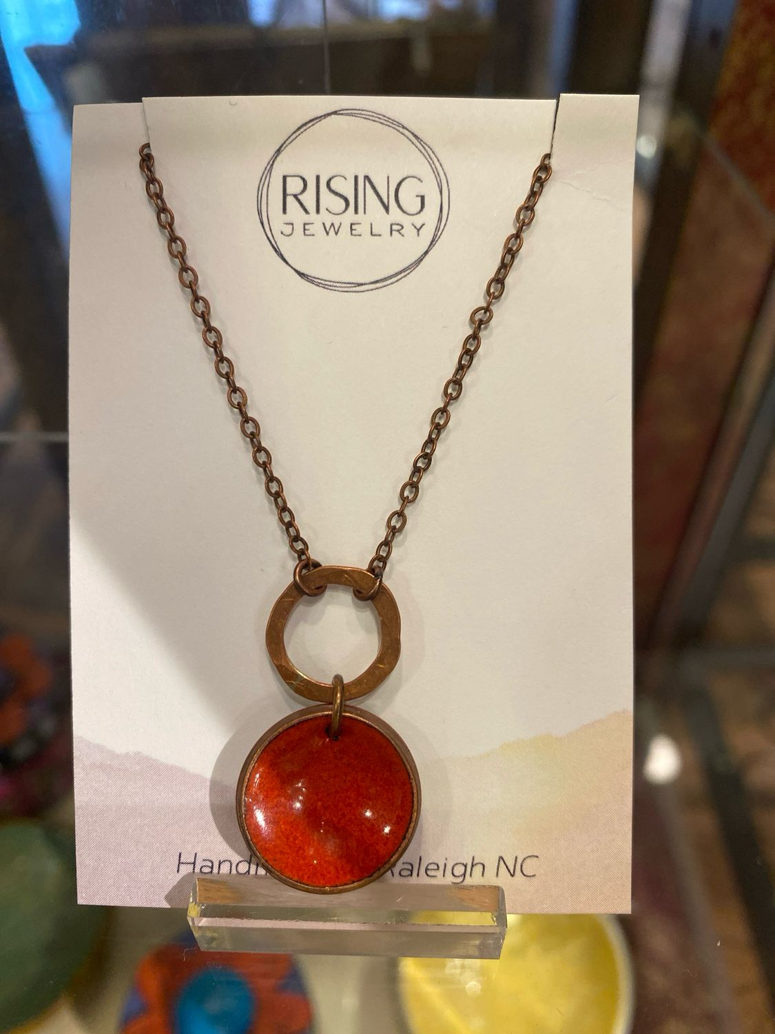 Penny Copper Revolve Necklace - Small - Copper Vermillion