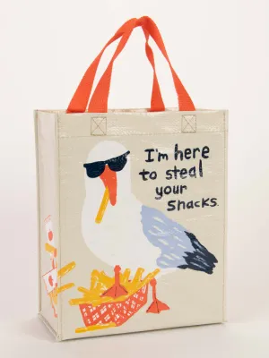 I&#39;m Here To Steal Your Snacks small tote