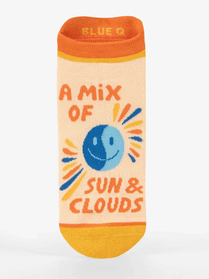 A Mix Of Sun&amp; Clouds Sneaker Socks S-M