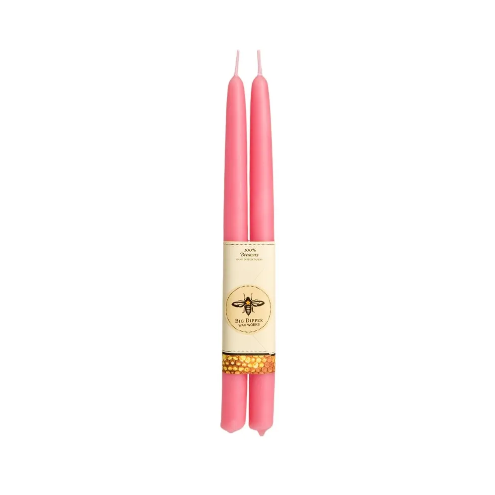 100% Pure Beeswax Tapers - Cherry Blossom Standard (12&quot; x 7/8&quot;)