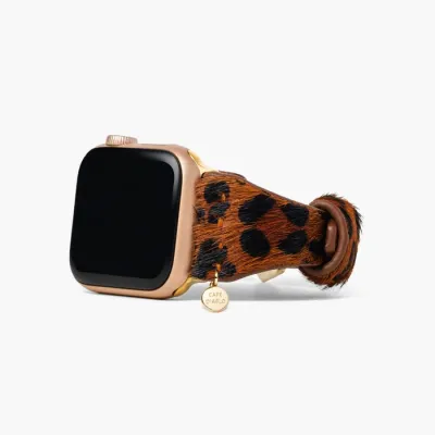 Panthera Brown Leather Apple Watch Strap UpTo 6.50-7.0 Inch Wrist