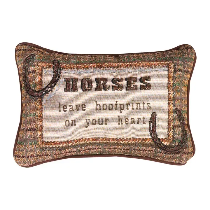 Horses Leave....Heart Word Pillow
