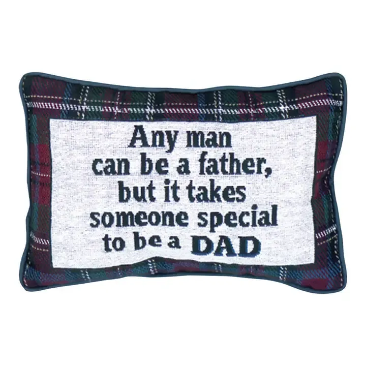 Any Man...Plaid Word Pillow
