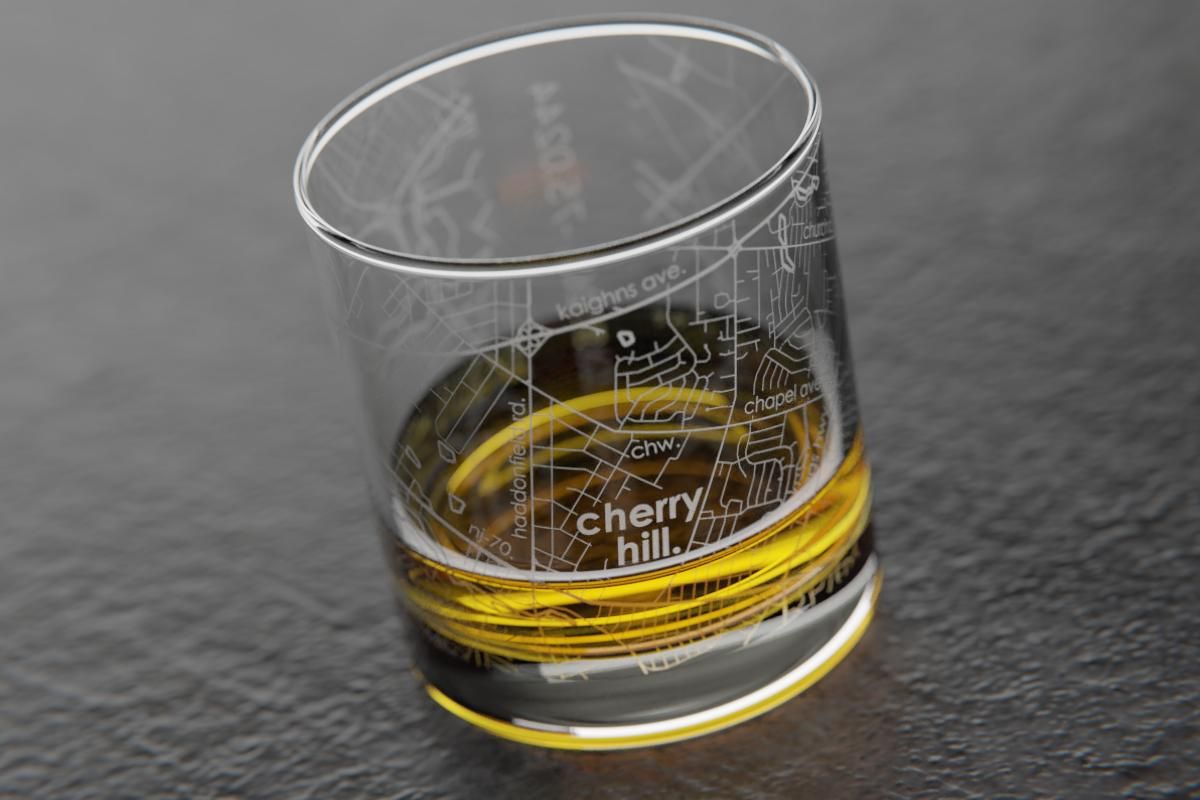 Cherry Hill rock glass