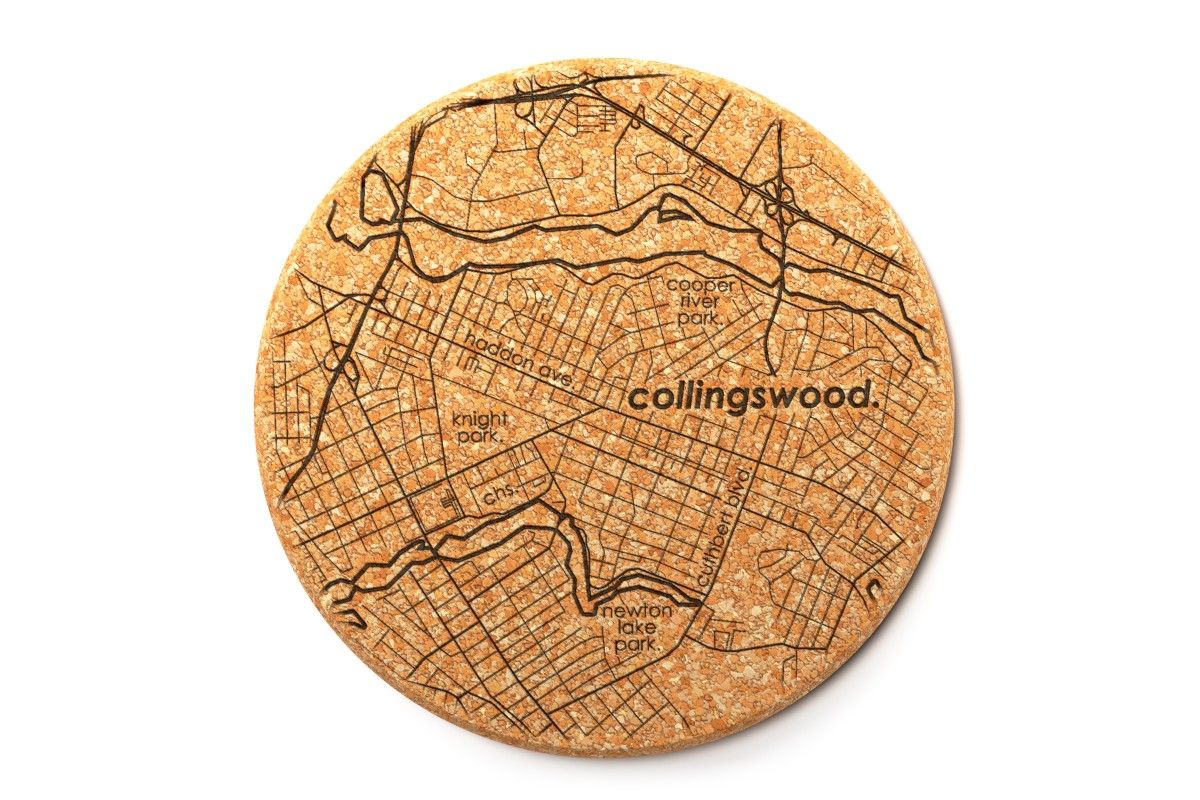 Collingswood cork coaster