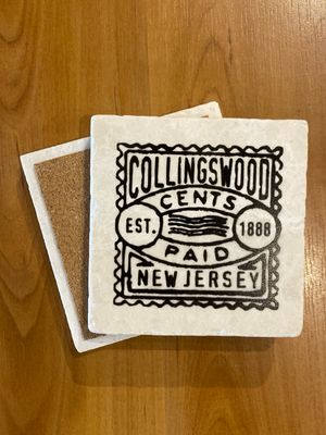 Collingswood Vintage Stamp Coaster Collingswood Vintage Stamp Coaster