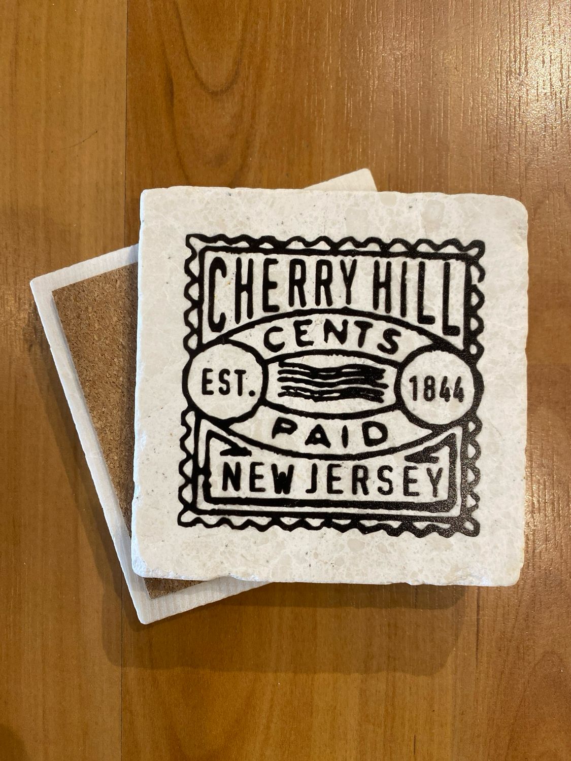 Cherry Hill Vintage Stamp Coaster