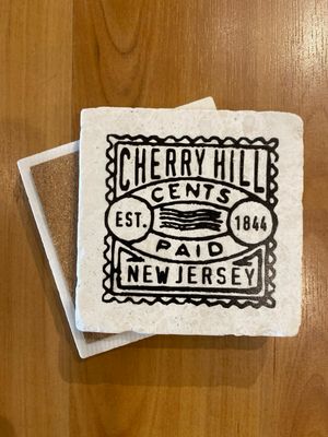 Cherry Hill Vintage Stamp Coaster Cherry Hill Vintage Stamp Coaster