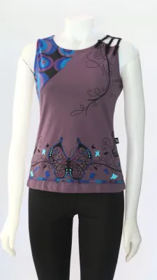 Butterfly Sleeve XL Organic Cotton Top
