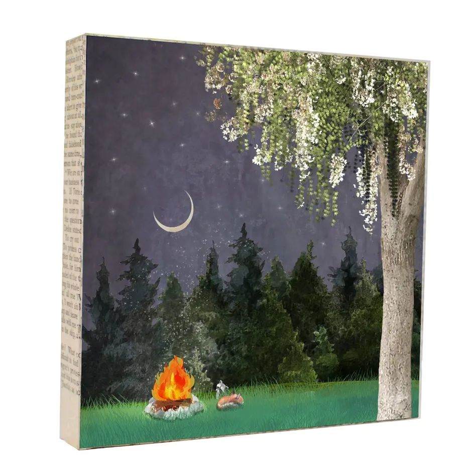 Campfire Friends 5x5 Art Block