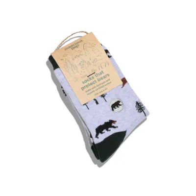 Kids Socks that Protect Bears - Youth