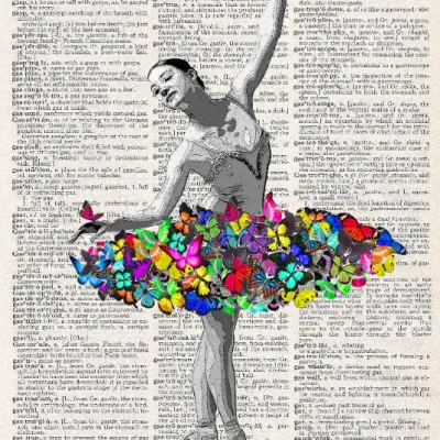 BUTTERFLY BALLET PRINT
