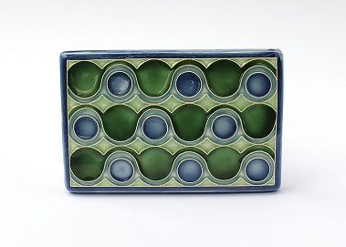 Bubble dots tile Blue/green