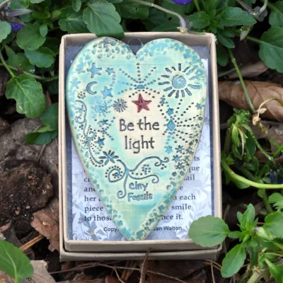 Be the light pottery ornament