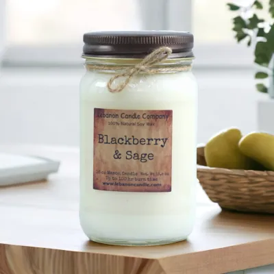 Blackberry &amp; Sage Candle