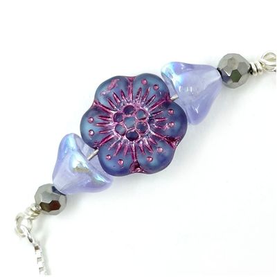Purple Flower Braclet Purple Flower Braclet