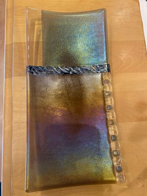 Bread/Cracker Plate City Suede