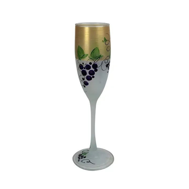 Napa Grapes &#39;n Vines Champagne Glasses