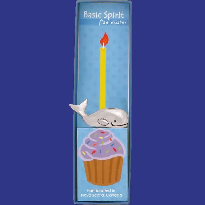 Whale Birthday Candle Holder Whale Birthday Candle Holder