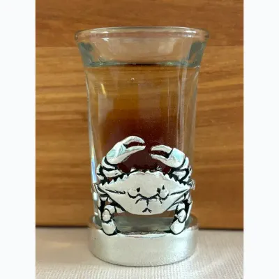 Blue Crab Shot Glass