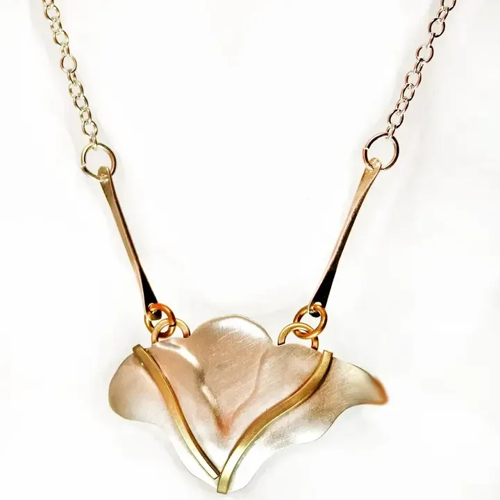 N3489 Garden Party Necklace, S&B - Hand Formed Design N3489 Garden Party Necklace, S&B - Hand Formed Design