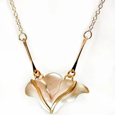 N3489 Garden Party Necklace, S&amp;B - Hand Formed Design